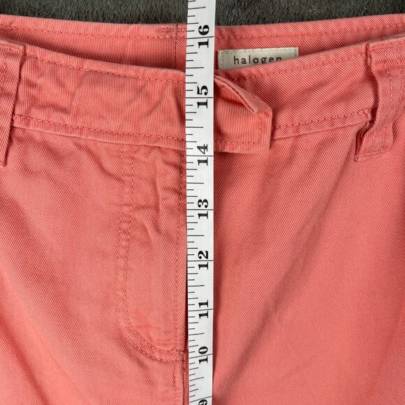 Halogen Denim Mini Skirt Women’s Size 6 Pink Coral Cotton Casual Y2K Summer Chic - Picture 5 of 7